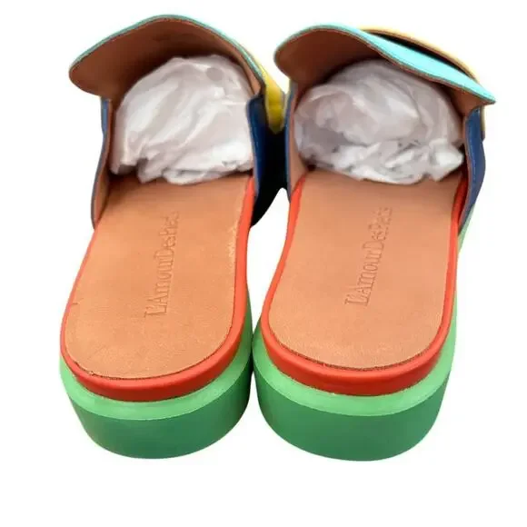 L’Amour Des‎ Pieds SACCAR Women’s Size 9 Multi-Color Slide Loafers - Picture 4 of 5